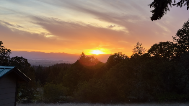 Peaceful evening atmosphere